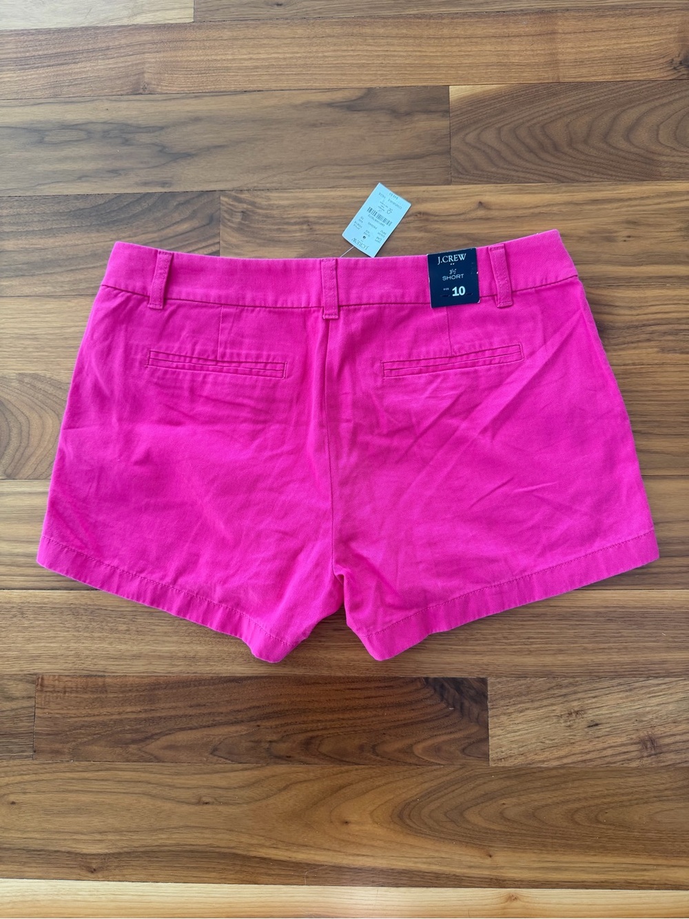 NWT J. Crew Women’s Chino Shorts 3.5” Pink Fuchsia Size 10 Tailored Preppy Chic - Picture 3 of 14